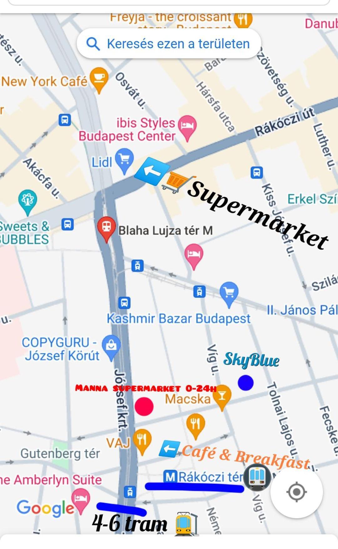 Skyblue Apartment Budapest Luaran gambar